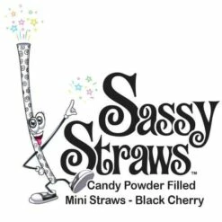 YumJunkie Sassy Straws Candy Powder Filled Mini Straws - Black Cherry: 50-Piece Bag -US Model Figures Sales yumjunkie sassy straws candy powder filled mini straws black cherry 50 piece bag candy warehouse 7